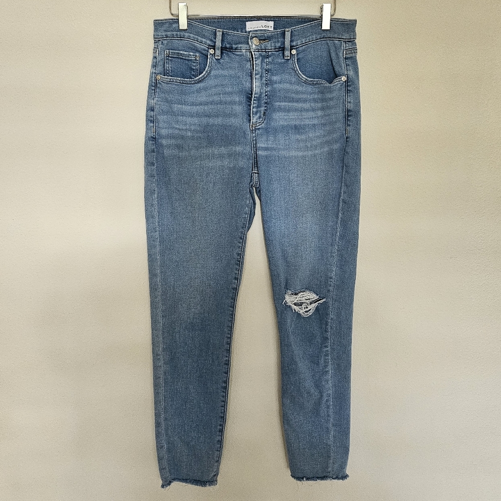 Ann Taylor Loft Distressed Jean